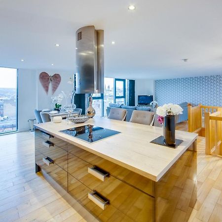 שפילד Spacious 3-Bed Penthouse With City Sky Line Views מראה חיצוני תמונה