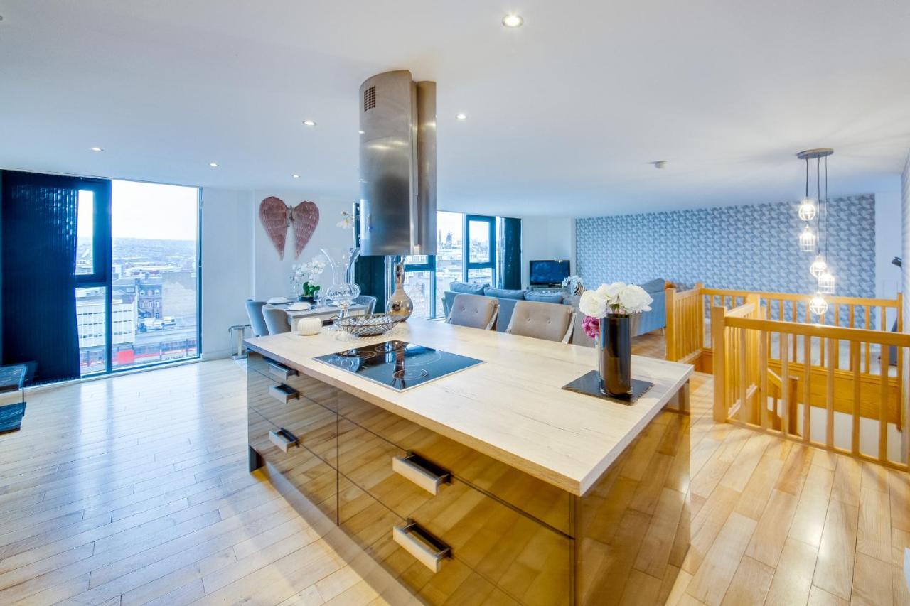 שפילד Spacious 3-Bed Penthouse With City Sky Line Views מראה חיצוני תמונה